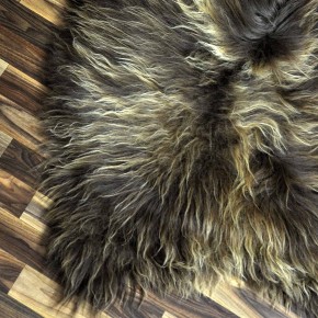 XL ÖKO Island Schaffell Lammfell rost braun 110x75 Krampus #9022