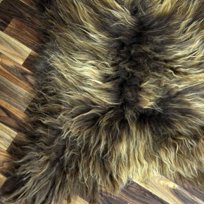 XL ÖKO Island Schaffell Lammfell rost braun 115x80 Krampus #9025