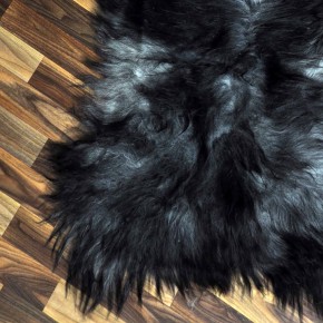 ÖKO Island Schaffell grau schwarzbraun 100x70 #9030