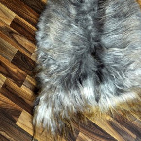 ÖKO Island Schaffell grau braun 100x65 #9035