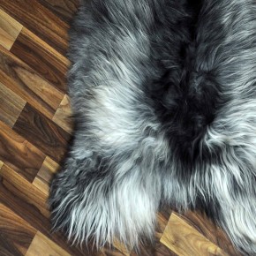 ÖKO Island Schaffell schwarzbraun beige 95x65 #9037