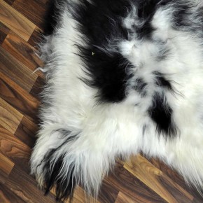 XL ÖKO Island Schaffell schwarzbraun beige 110x75 #9038