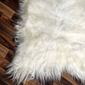 XL ÖKO Island Schaffell beige schwarzbraun 110x75 #9046