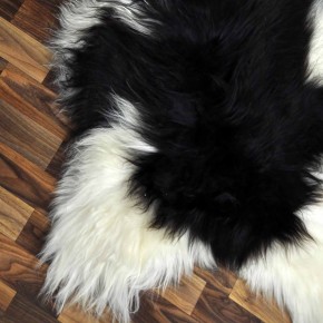 ÖKO Island Schaffell beige schwarzbraun 100x70 #9058
