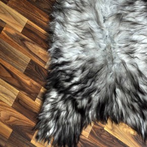 ÖKO Island Schaffell grau schwarzbraun 105x65 #9063