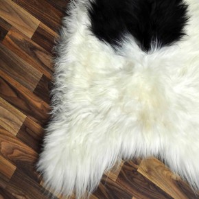 XL ÖKO Island Schaffell beige schwarzbraun 110x65 #9064