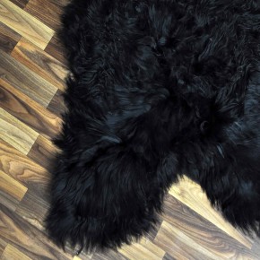 XXL ÖKO Island Schaffell schwarzbraun 120x70 Krampus #9117