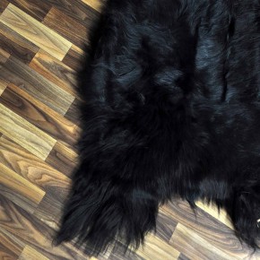 XXL ÖKO Island Schaffell schwarzbraun 125x70 Krampus #9118