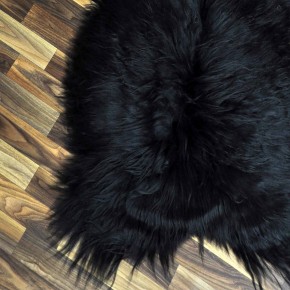 XL ÖKO Island Schaffell schwarzbraun 115x70 Krampus #9119
