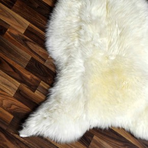 XXL ÖKO Schaffell Lammfell weiß 120x70 Sheepskin #9122