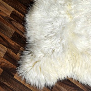 XL ÖKO Schaffell Lammfell weiß 115x70 Sheepskin #9133