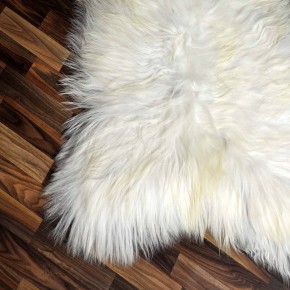 XXL ÖKO Island Schaffell creme weiß braun 120x80 #9139