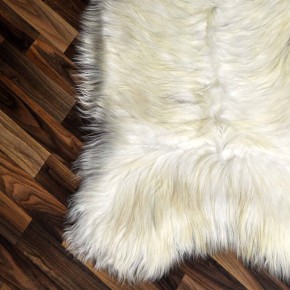 XXL ÖKO Island Schaffell creme weiß braun 125x75 Krampus #9207