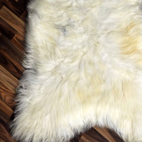 XXXL ÖKO Island Schaffell creme weiß braun 130x80 Krampus #9208