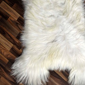 XXXL ÖKO Island Schaffell creme weiß braun 140x80 Krampus #9211