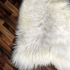 XXXL ÖKO Island Schaffell creme weiß braun 135x80 Krampus #9217