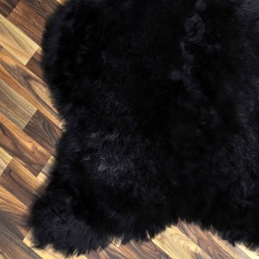 XL ÖKO Lammfell Schaffell Fell schwarzbraun grau 115x85 geschoren #9246