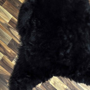 XXL ÖKO Lammfell Schaffell Fell schwarzbraun grau 125x85 geschoren #9253