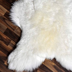 XXL ÖKO echtes Schaffell Lammfell weiß 120x75 Geschenk #9304