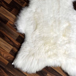XXL ÖKO echtes Schaffell Lammfell weiß 120x75 Geschenk #9326