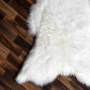 XXL ÖKO echtes Schaffell Lammfell weiß 120x80 Geschenk #9328