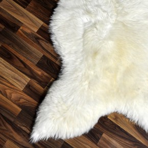 XXXL ÖKO Schaffell Lammfell weiß 130x75 Sheepskin #9364