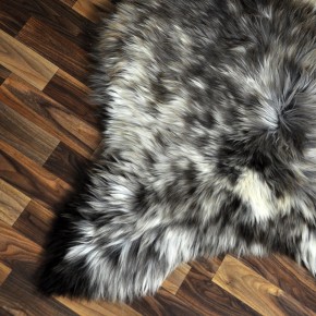 XXL ÖKO Schaffell Lammfell beige braun 120x80 Couch Auflage #9381