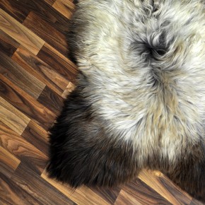 XXL ÖKO Schaffell Lammfell beige braun 125x85 Couch Auflage #9391