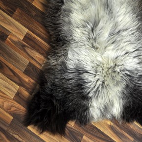 XXL ÖKO Schaffell Lammfell beige braun 120x85 Couch Auflage #9396