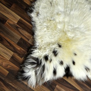 XXL ÖKO Schaffell Lammfell beige braun 125x80 Couch Auflage #9408