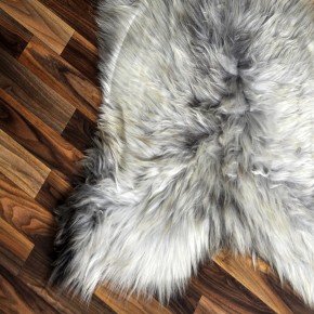 XL ÖKO Schaffell Lammfell beige braun 110x75 Couch Auflage #9413