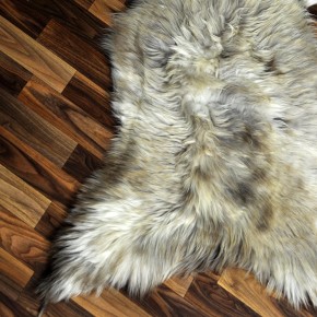 XXL ÖKO Schaffell Lammfell beige braun 120x80 Couch Auflage #9418