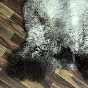 XL ÖKO Schaffell Lammfell braun beige 110x80 Couch Auflage #9462