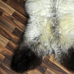 XXL ÖKO Schaffell Lammfell beige braun 115x75 Couch Auflage #9470