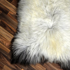 XXL ÖKO Schaffell Lammfell beige braun 125x85 Couch Auflage #9475