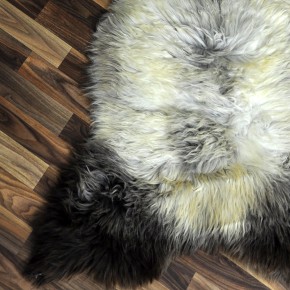 XXL ÖKO Schaffell Lammfell beige braun 120x80 Couch Auflage #9485