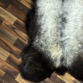 XL ÖKO Schaffell Lammfell beige braun 115x70 Couch Auflage #9489