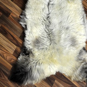 XL ÖKO Schaffell Lammfell beige braun 115x75 Couch Auflage #9499