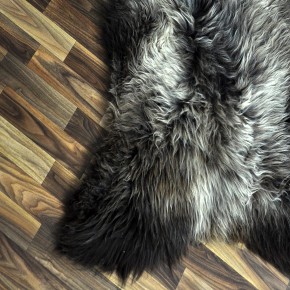 XXL ÖKO Schaffell Lammfell braun beige 120x80 Couch Auflage #9522