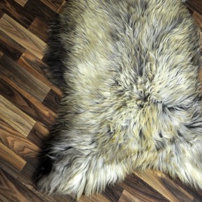 XXXL ÖKO Schaffell Lammfell beige braun 130x80 groß Kamin #9527