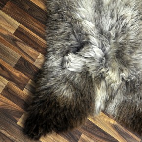 XXL ÖKO Schaffell Lammfell beige braun 125x75 Couch Auflage #9532