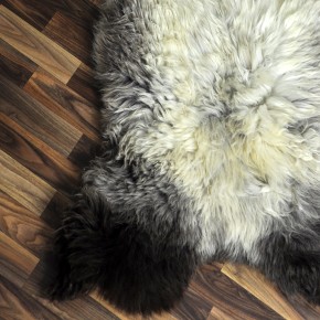 XXL ÖKO Schaffell Lammfell beige braun 120x80 Couch Auflage #9540