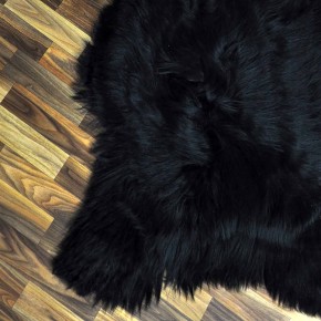 XXXL ÖKO Island Schaffell schwarzbraun 140x90 riesig #9681