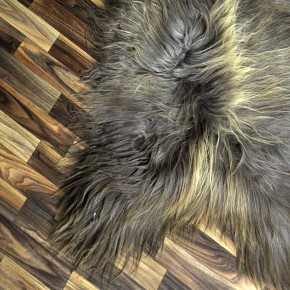 XXXL ÖKO Island Schaffell Lammfell rost braun 130x80 Krampus #9703